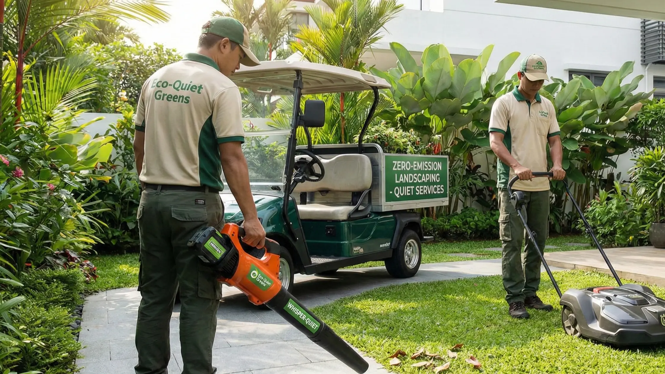 Electric & Quiet Garden Maintenance